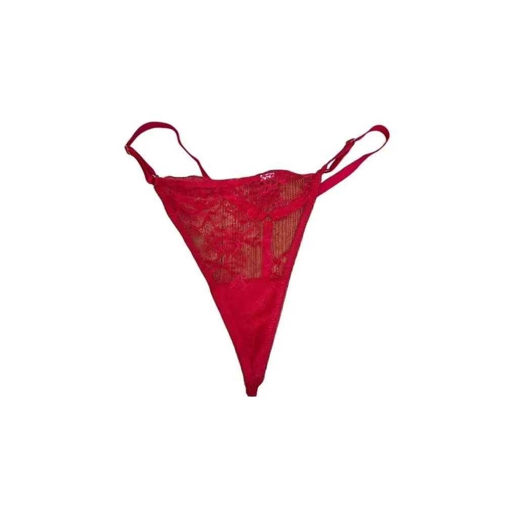 Victorias Secret Red Lace g-string thong panties medium
